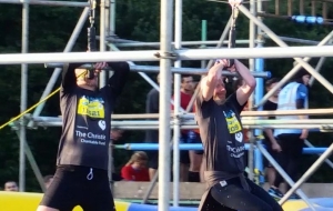 John and Neil on the Zip Wire